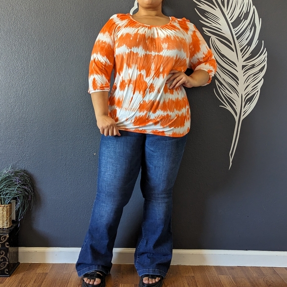 Michael Kors Orange Top - Picture 4 of 8